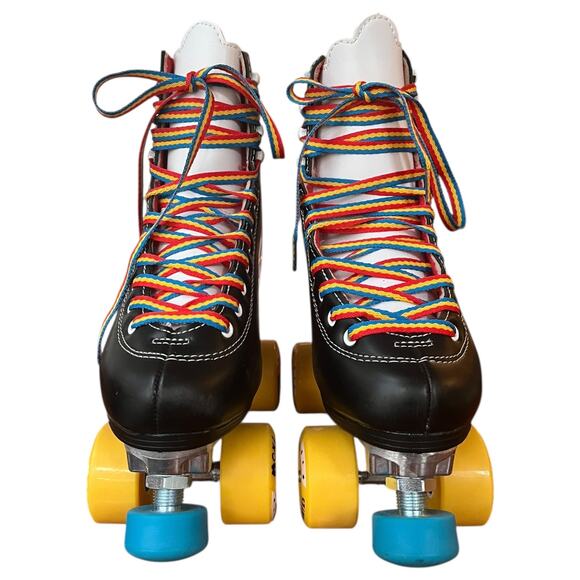 NEW Moxi Rainbow Rider Roller Skates Black Outside Size 5 - fits Women's 6-6.5 - Picture 5 of 7